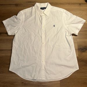 Polo Ralph Lauren White Classic Fit Oxford Shirt Size: XXL